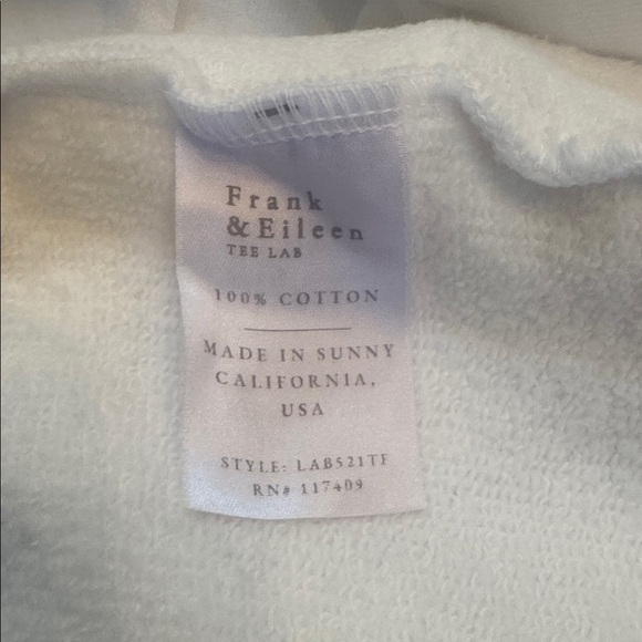 Frank & Eileen Venice Travel Set Eamon Joggers Kane Hoodie M White - Picture 6 of 10